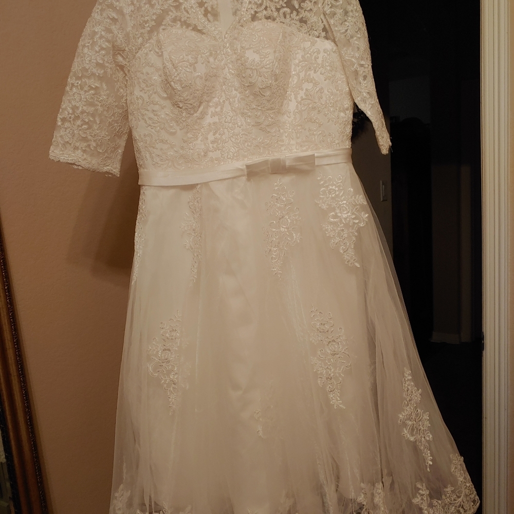 tea-length wedding dress